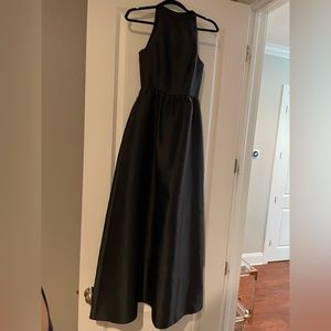 Alfred Sung Classic Black Keyhole back dress size 2